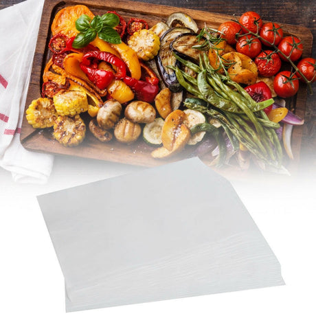 100Pcs Non-Stick Parchment Paper Baking Sheets Silicone Baking Mat Kitchen Accessories(White ) Shopway.
