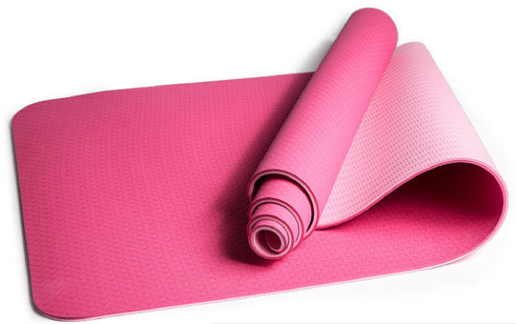 Lengthened Non-Slip Two-Color Yoga Mat Fitness Mat - Shopway