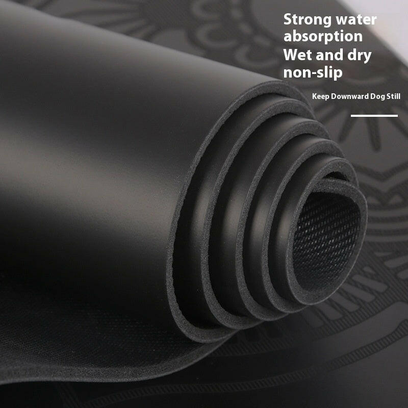 Natural Rubber Yoga Mat Widened Non-slip - Shopway