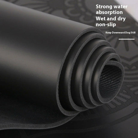 Natural Rubber Yoga Mat Widened Non-slip - Shopway