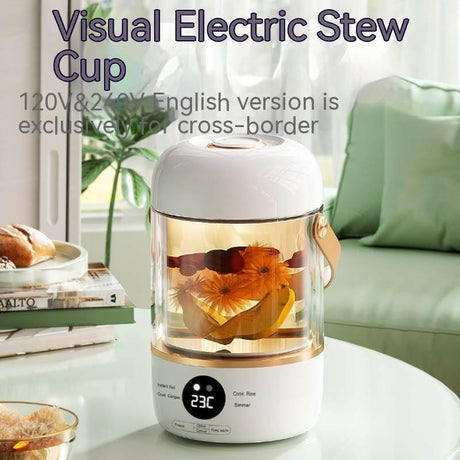 110V220V Smart Electric Stew Cooker Personal Portable Electric Stew Pot Shopway.