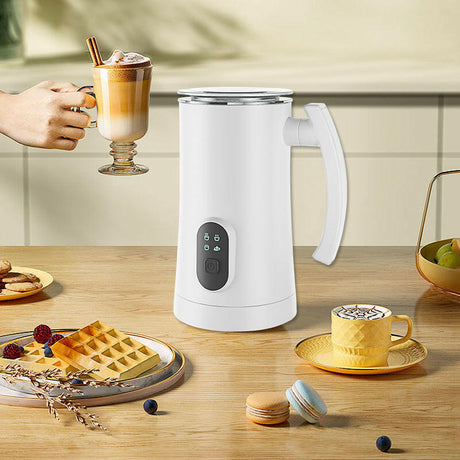 Home Automatic Stainless Steel Electric Hot And Cold Milk Whipping Machine Kitchen Gadgets Shopway.
