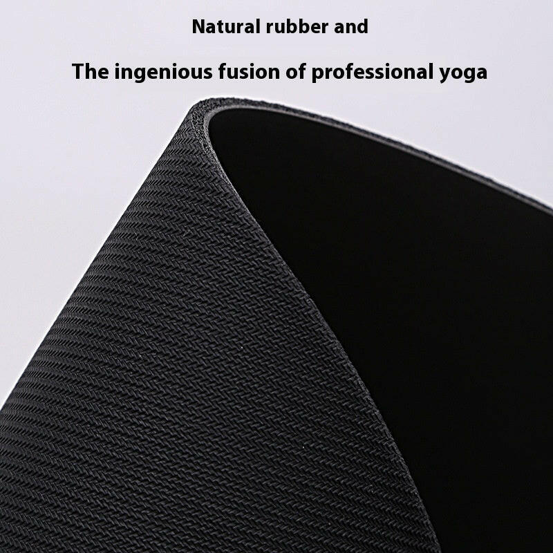 Natural Rubber Yoga Mat Widened Non-slip - Shopway