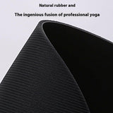 Natural Rubber Yoga Mat Widened Non-slip - Shopway