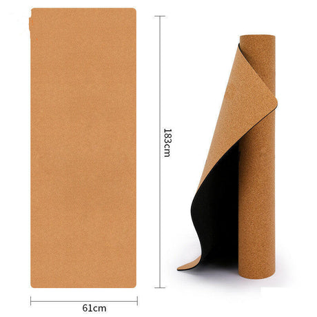 TPE Cork Yoga Mat Tasteless Non-slip Beginner Yoga Gym Mat Thicken - Shopway