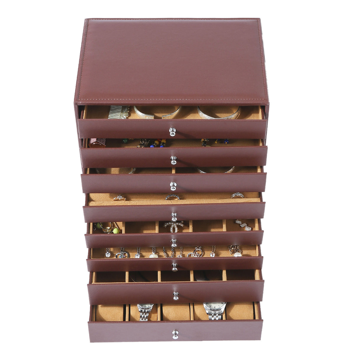 Multi-layer Drawer Box Watch Storage Shopway.