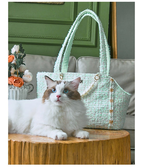 Portable Small Dog Cat One Shoulder Suitcase Bag Cage Shopway.