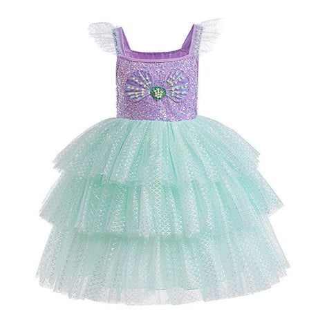 Sling Layered Mermaid Princess Kid's Dress - Shopway