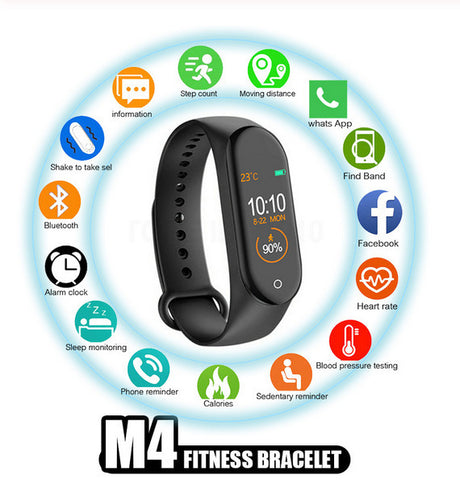 Smart Band Wristband Heart Rate Blood Pressure Sports Shopway.