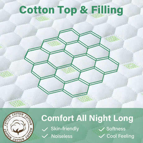Waterproof Mattress Protector Bamboo Cotton Mattress Cover Fitted Cover T-F-Q-K Shopway.