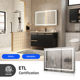 LED Light Bathroom Wall Mounted Mirror Shopway.