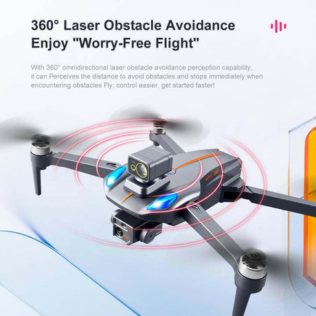 K911 Max Drone 360 Degree Laser Obstacle Avoidance GPS HD Aerial Photography 8K - Shopway