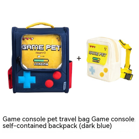 Game Console Retro Style Pet Cat Bag Portable Out Backpack Foldable Large Capacity Dogs And Cats Travel Nest Shopway.