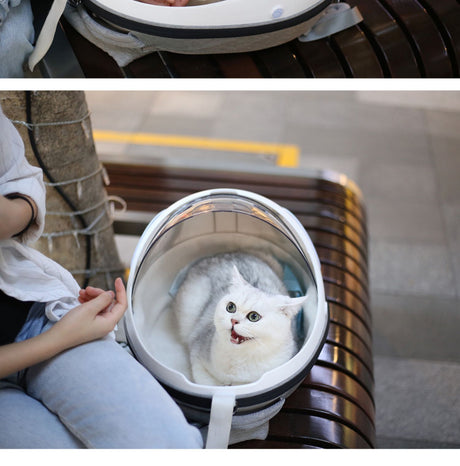 Breathable Egg Shell Capsule Cat Nest Portable Backpack Shopway.