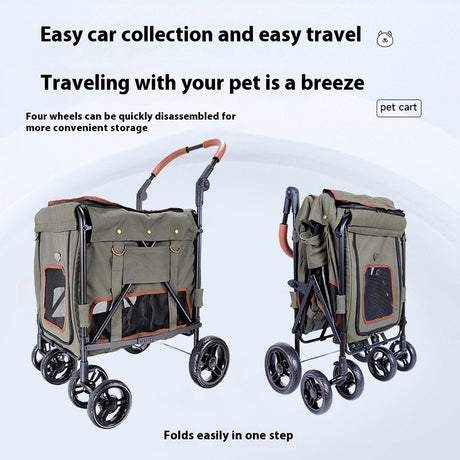 Pet Cart Portable Foldable Trolley Shopway.