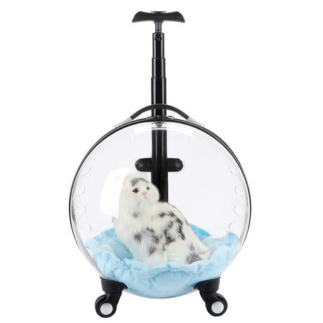 Pet Trolley Bag Cat Portable Clear Space Capsule Shopway.