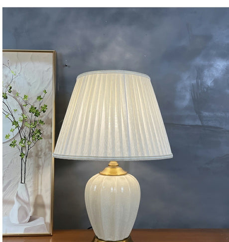 Bronze Ceramic Table Lamp Household Minimalist Decoration Bedside Lamp Shopway.