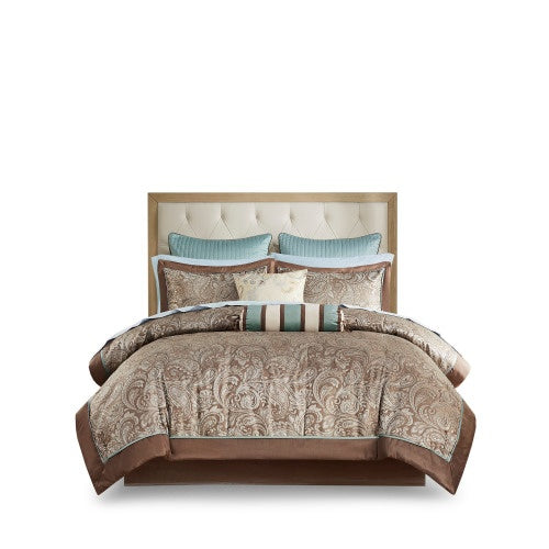 12 Piece Comforter Set With Cotton Bed Sheets Shopway.