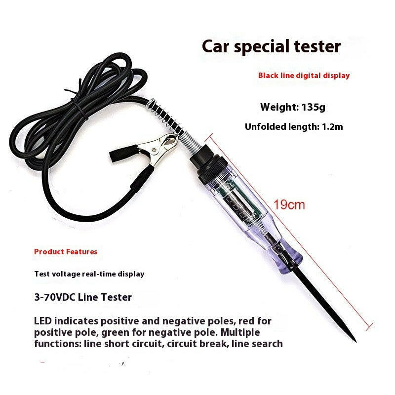 Automotive Circuit Detection Measurement Car Tester - Shopway