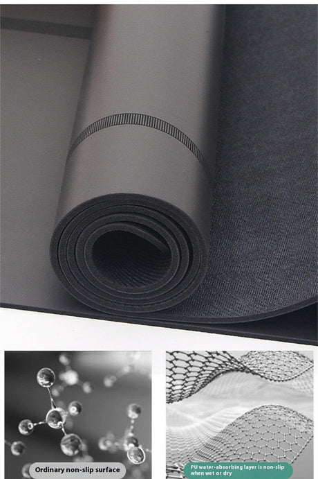 Natural Rubber Yoga Mat Widened Non-slip - Shopway