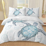Turtle Bed Sets Ocean 3 Piece Turtle Themed Comforter Cover With 2 Pillowcases Shopway.