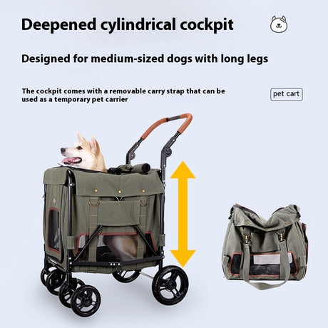 Pet Cart Portable Foldable Trolley Shopway.