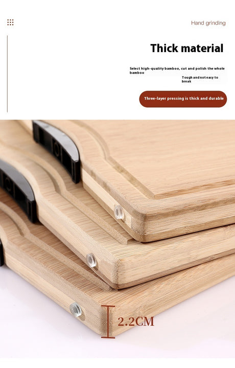 Household Whole-bamboo Chopping Block Cutting Board Shopway.
