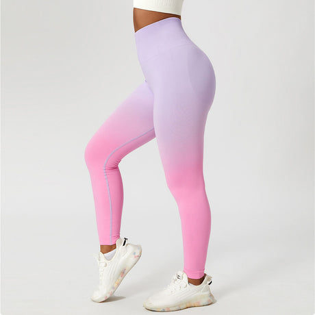 Gradient Fitness High Waist Sportswear Tight Outdoor Pants Shopway.