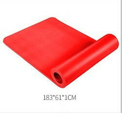 Nbr Yoga Mat Fitness Mat 10mm Thickened Widened For Beginners - Shopway