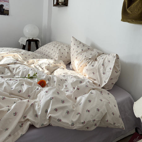 Cotton Bed Four Piece Set Of Sheets Duvet Covers Bed Sheets Shopway.