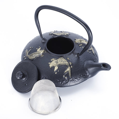 Hand-painted Cast Iron Teapot Set Shopway.