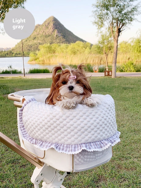 Pet Stroller Anti-dirty Towel Cushion Pillow Pure Cotton Three-piece Set For Cats And Dogs Removable And Washable Pad Shopway.