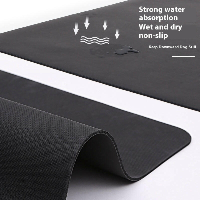 Natural Rubber Yoga Mat Widened Non-slip - Shopway