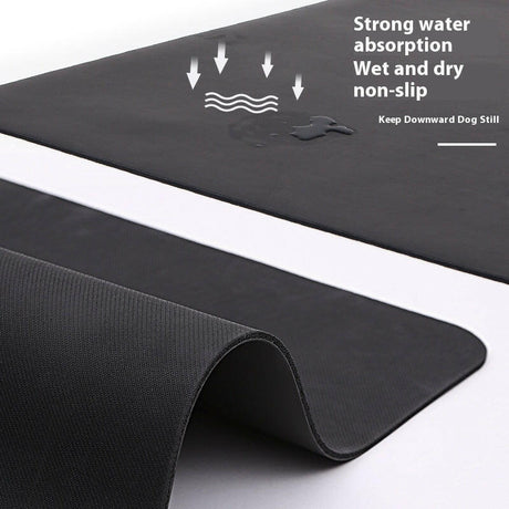 Natural Rubber Yoga Mat Widened Non-slip - Shopway