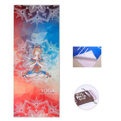 Non-slip yoga cloth mat - Shopway