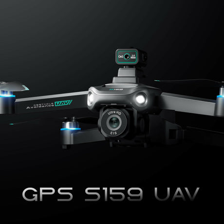 Screen Display HD Aerial Photography Automatic Return Flight Obstacle Avoidance S159 Remote Control GPS UAV - Shopway