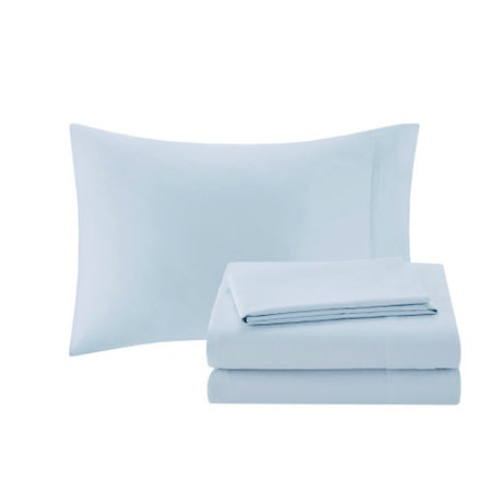 12 Piece Comforter Set With Cotton Bed Sheets Blue Brown Full Shopway.