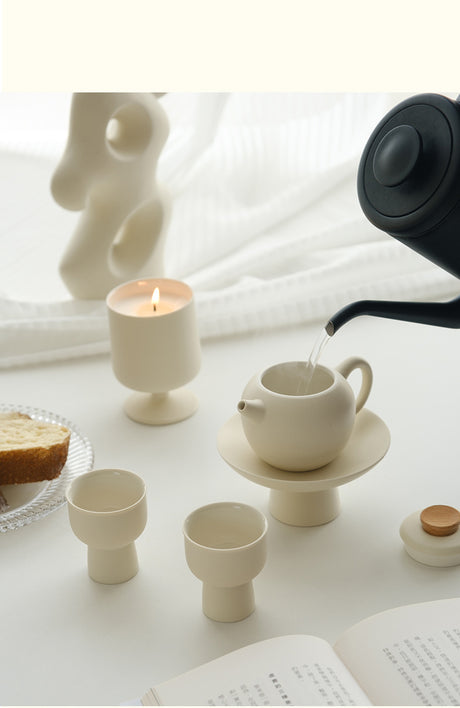 Simple High-footed Teapot Tea Set Shopway.