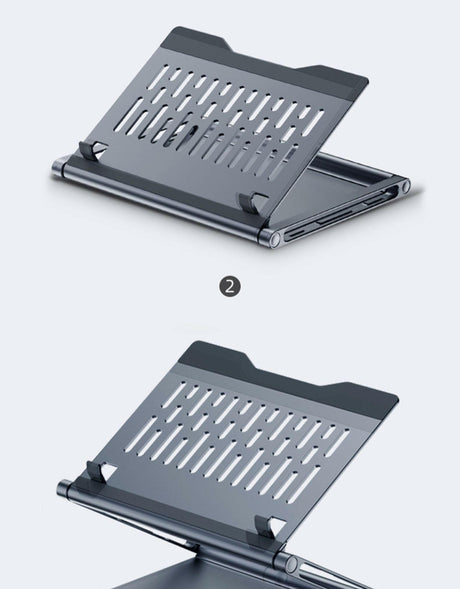 Laptop Stand With 8-in-1 Docking Station - Shopway