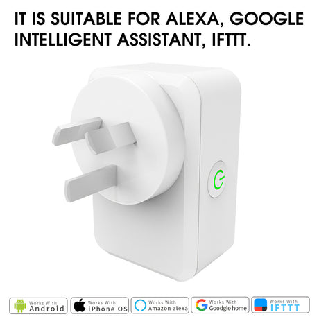 Home Control Timing Switch Plug Wifi Smart Socket Shopway.