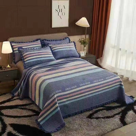 Crystal Velvet Bed Cover With Warm Quilted Sheets Korean Style Shopway.