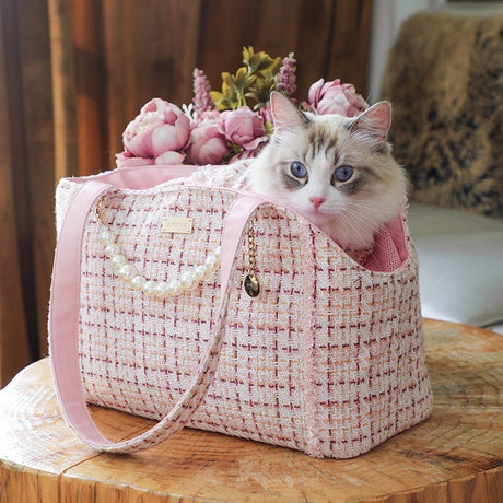 Portable Small Dog Cat One Shoulder Suitcase Bag Cage Shopway.