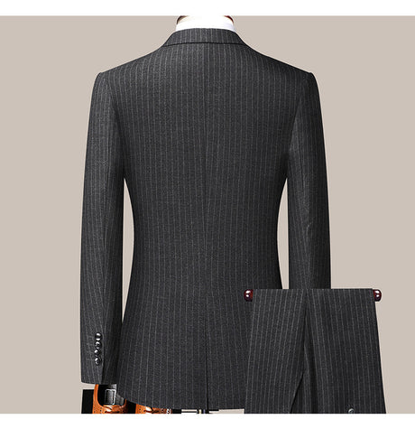 Men's Striped Suit Business Professional Formal Wear Shopway.