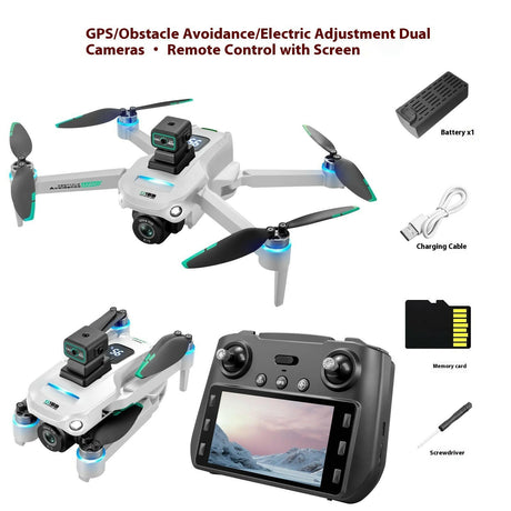 Screen Display HD Aerial Photography Automatic Return Flight Obstacle Avoidance S159 Remote Control GPS UAV - Shopway