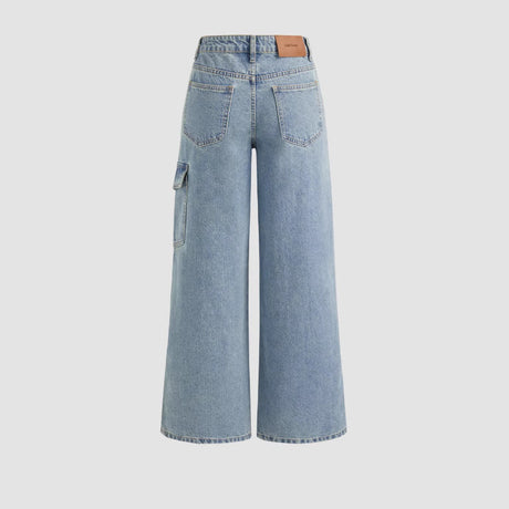 Women's Fashionable Wide Leg Pants Loose Trousers Shopway.