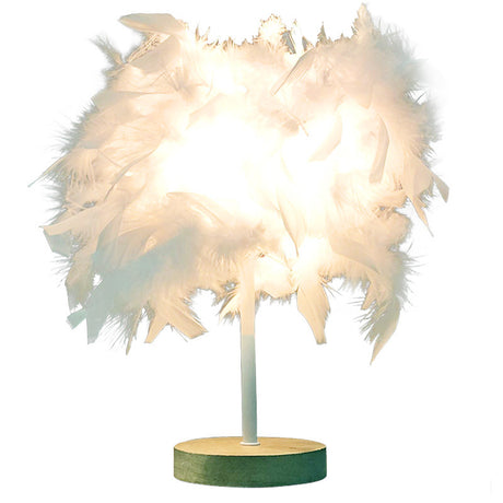Creative Table Lamp Decorative Feather Bedside Lamp Shopway.