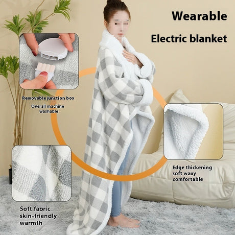 Wearable Electric Blanket Shawl Warming Blanket Shopway.