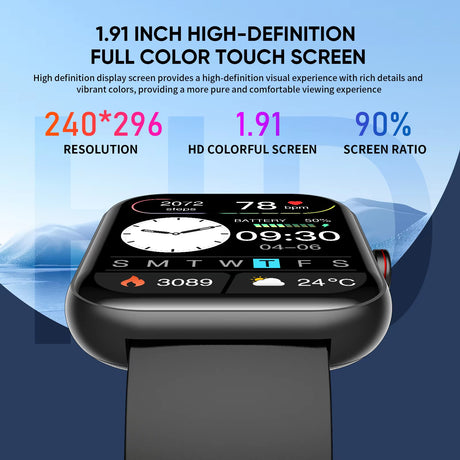 A221 Big Screen Men Smart Watch BT Call AI Voice Sport Watch Fitness Tracker Waterproof Women Smartwatch Men Shopway.