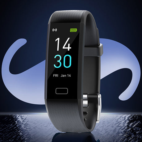 Blood Pressure Fitness Heart Rate Meter Step Temperature Smart Watch Shopway.