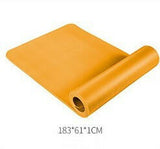 Nbr Yoga Mat Fitness Mat 10mm Thickened Widened For Beginners - Shopway